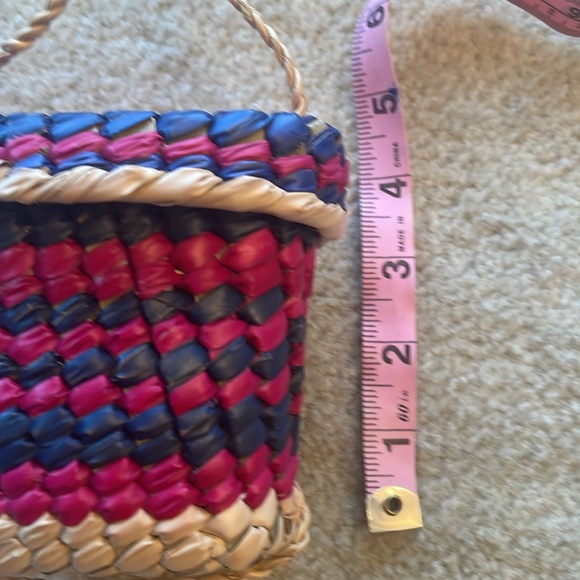 Authentic Hand Made Mexican Girls Weaved Purses/ Bags. Adorable! Lot of 2 - Picture 11 of 12